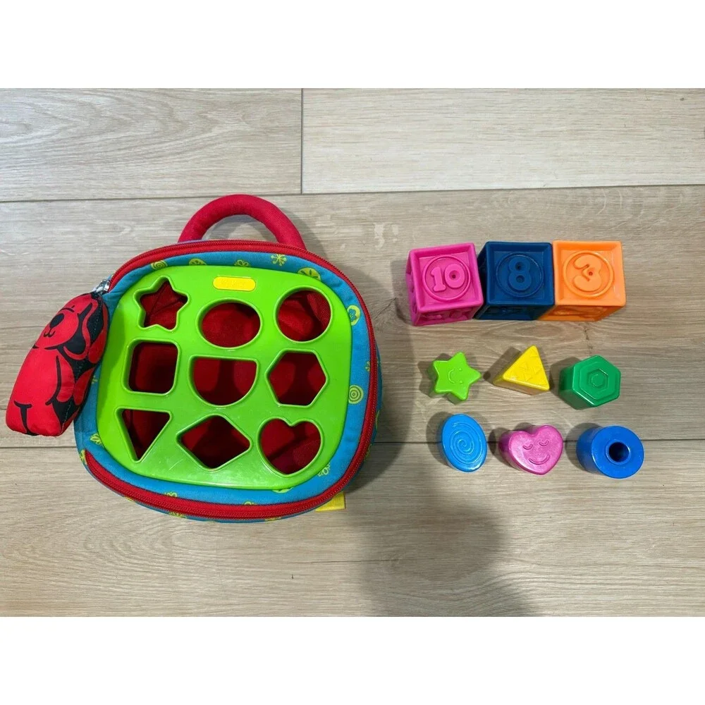 Melissa & Doug K's Kids Take-Along Shape Sorter Carry Toy With 2-Sided Activity